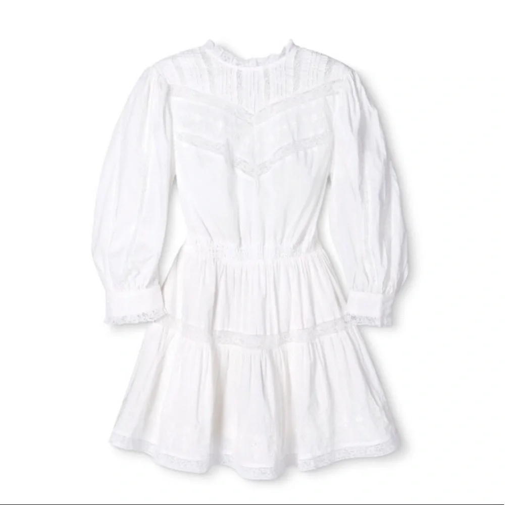 LoveShackFancy Talulah Pintuck Yoke Dress - Picture 5 of 6